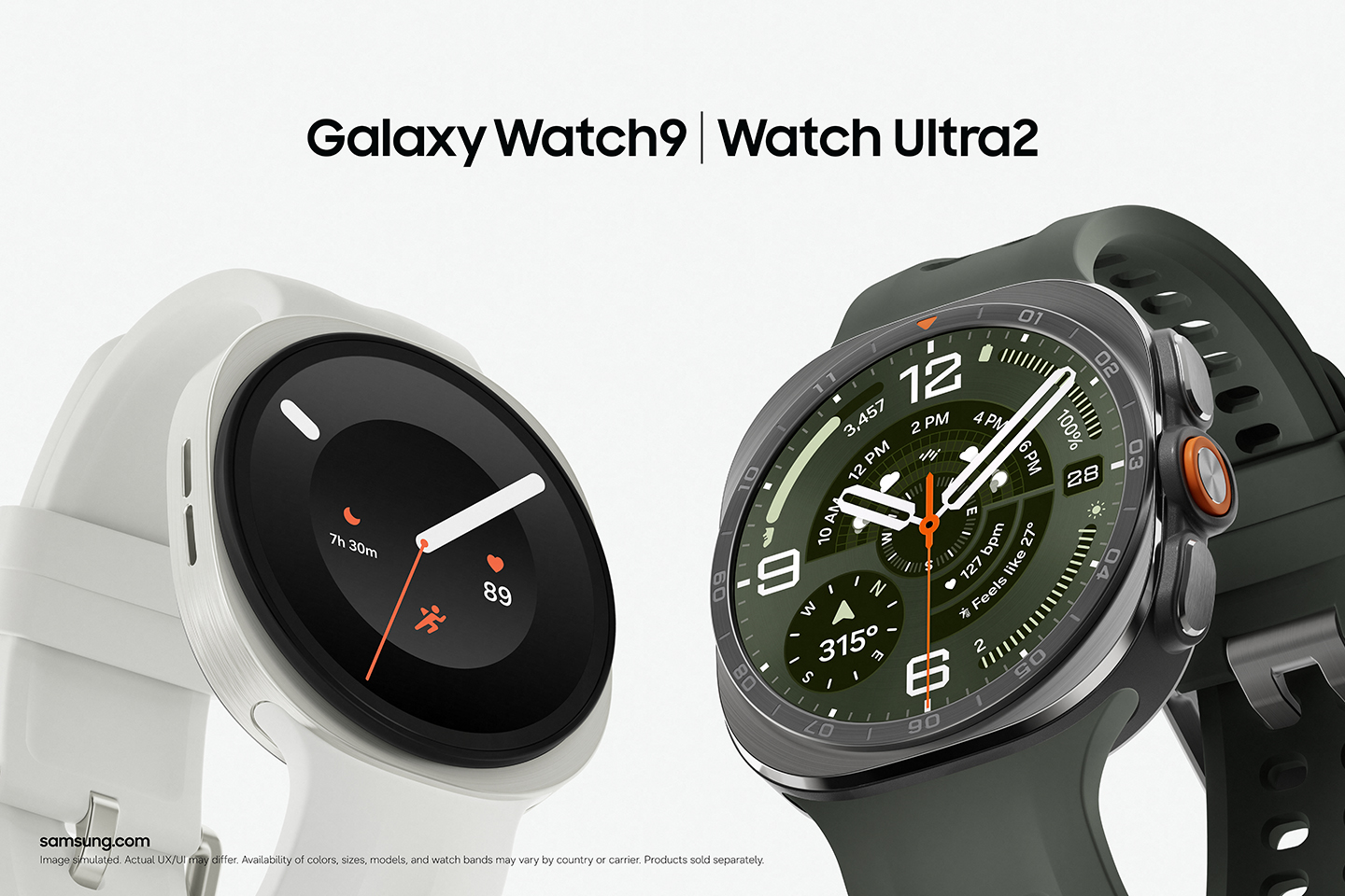 A image featuring Galaxy Watch9 and Watch Ultra2